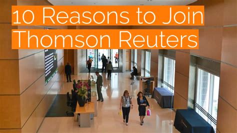Working at Thomson Reuters company profile and information .